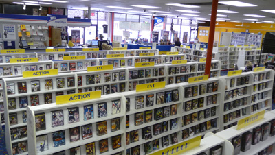 video game rental store