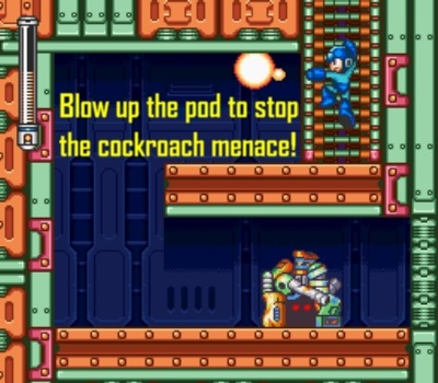 Everything's bigger in Mega Man 7... even the ladders