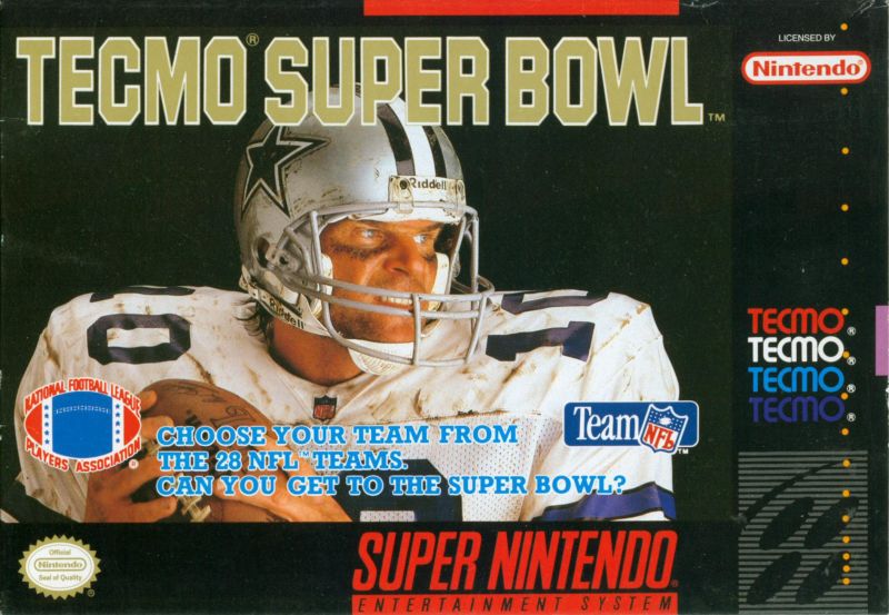 Super nintendo shop tecmo bowl