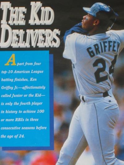 Today In 1990: Ken Griffey & Ken Griffey Jr. of the Seattle Mariners hit  back-to-back singles as the first father-son duo to play in the same major  league lineup!