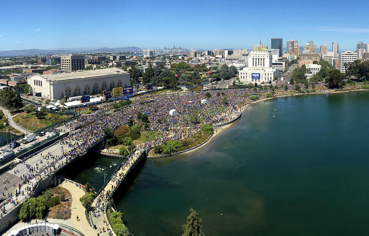 The scene in Oakland just yesterday. Wow