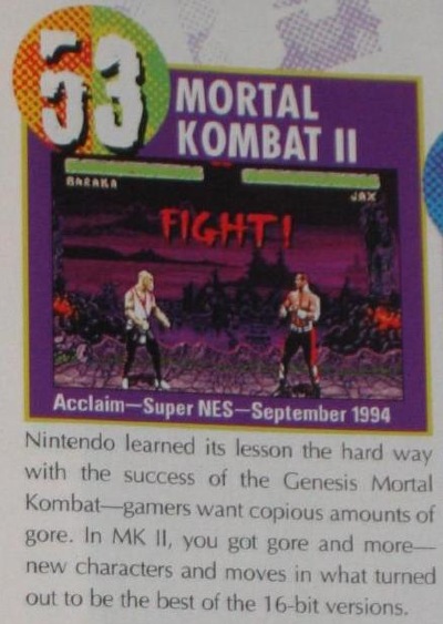 Nintendo Power rated it the 53rd best game of all time