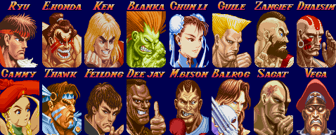 Similarities between Street Fighter 2 and World Heroes