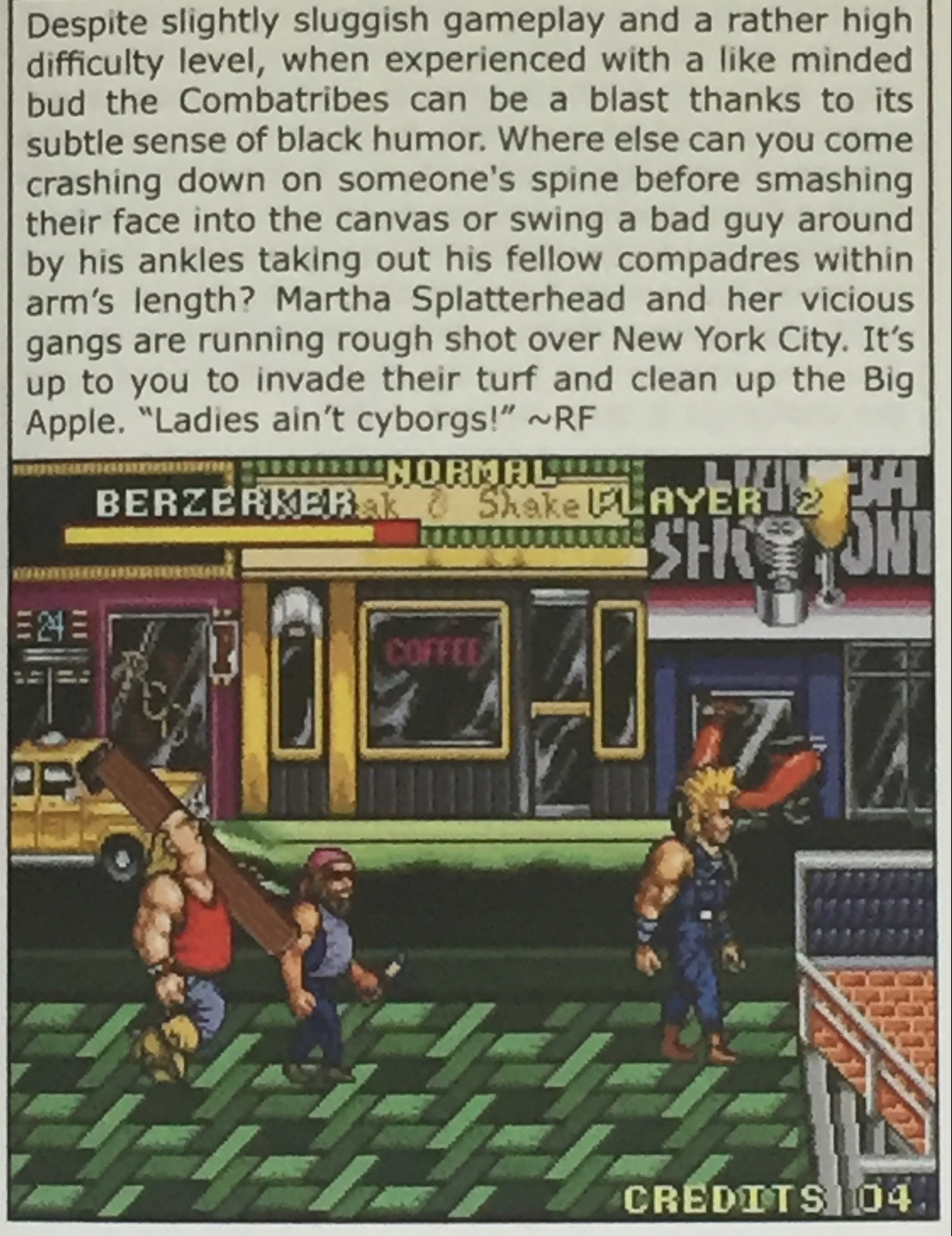 My summary of Combatribes in an SNES book