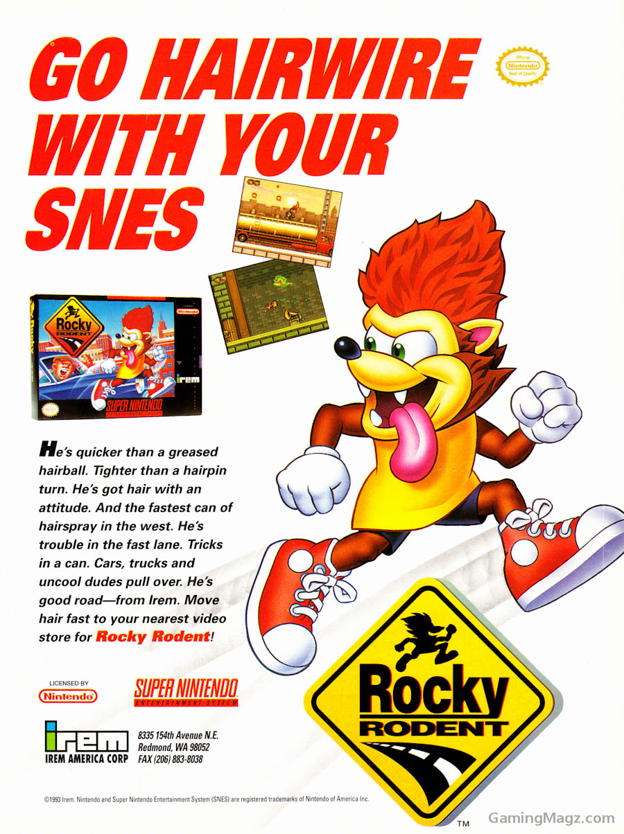 Blast from the Past: Rocky Rodent (SNES) - Nintendo Blast