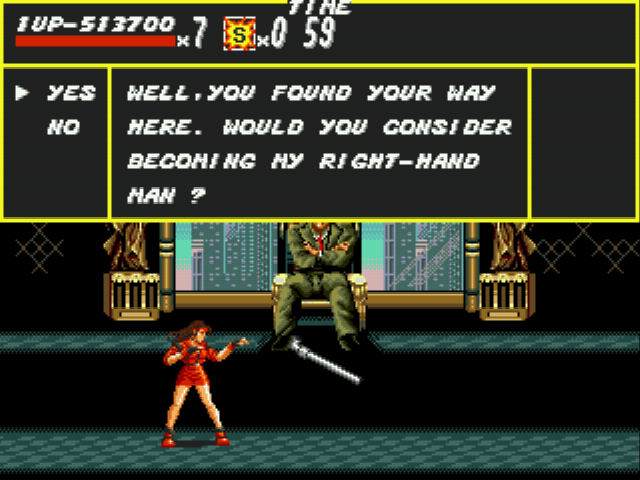 Streets of Rage/Bare Knuckle Final Boss: Mr. X 