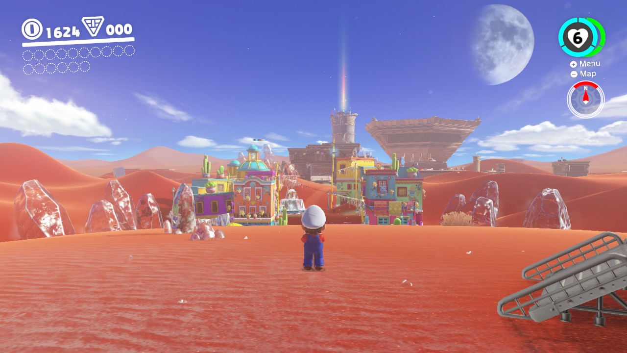 super mario odyssey desert oasis prize room