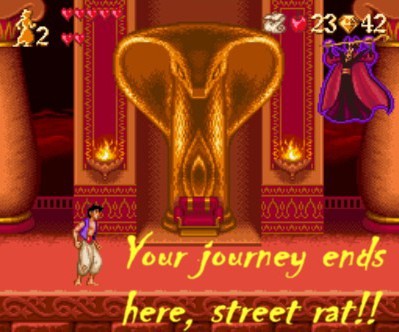 Wouldn't be Aladdin without a street rat reference