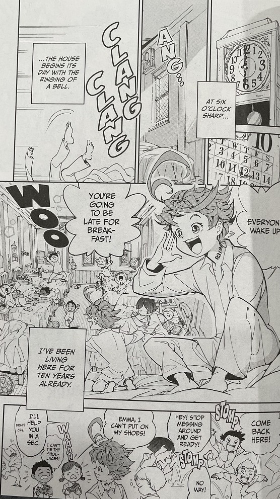 the promised neverland manga panel] in 2023